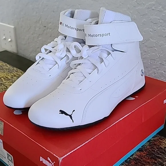 NWBT Puma MMS Neo Cat White BMW Motorsports Mids Sneakers Size: 11 - Picture 3 of 9